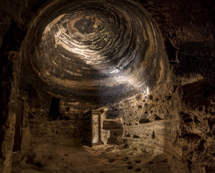 Picture af det indre af en grotte på Gran Canaria