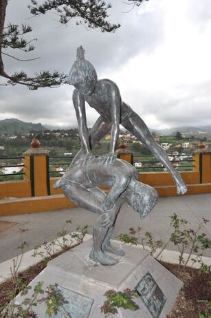 Picture af moderne skultptur i Guia på Gran Canaria, foto Kenneth Bo Jørgensen